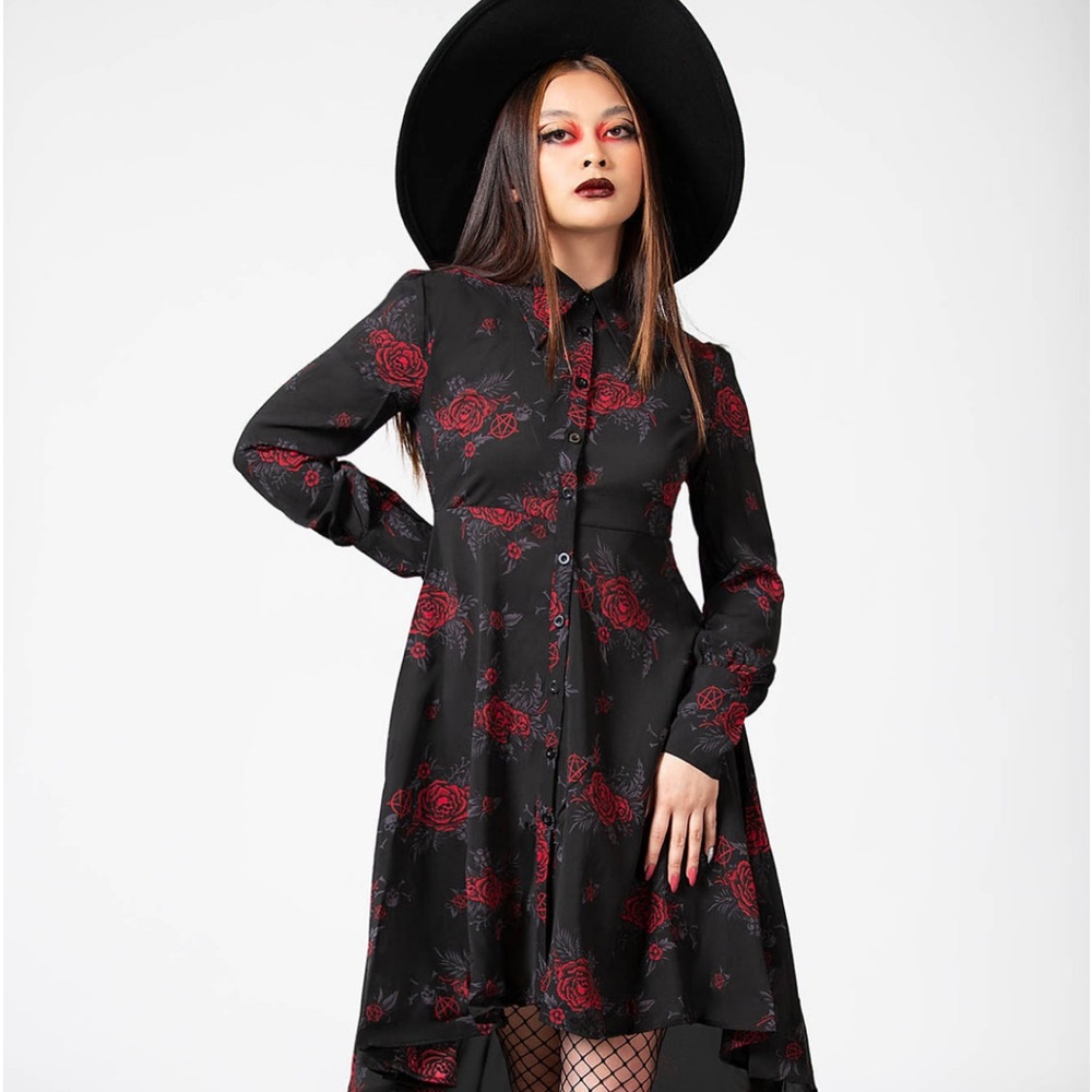 KILLSTAR Pandora shirt dress size Large. True to size.